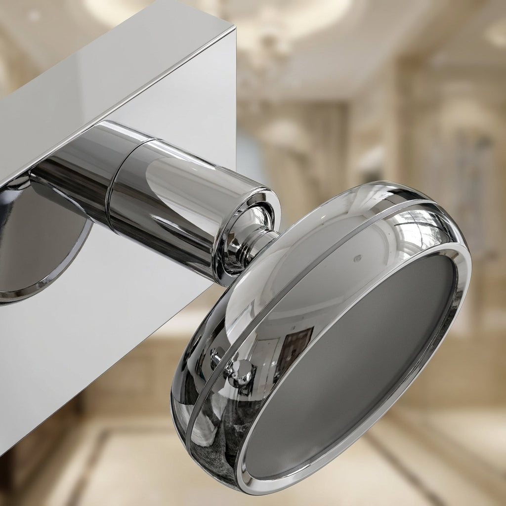 Chrome 3-Light Integrated LED Bathroom Vanity Light