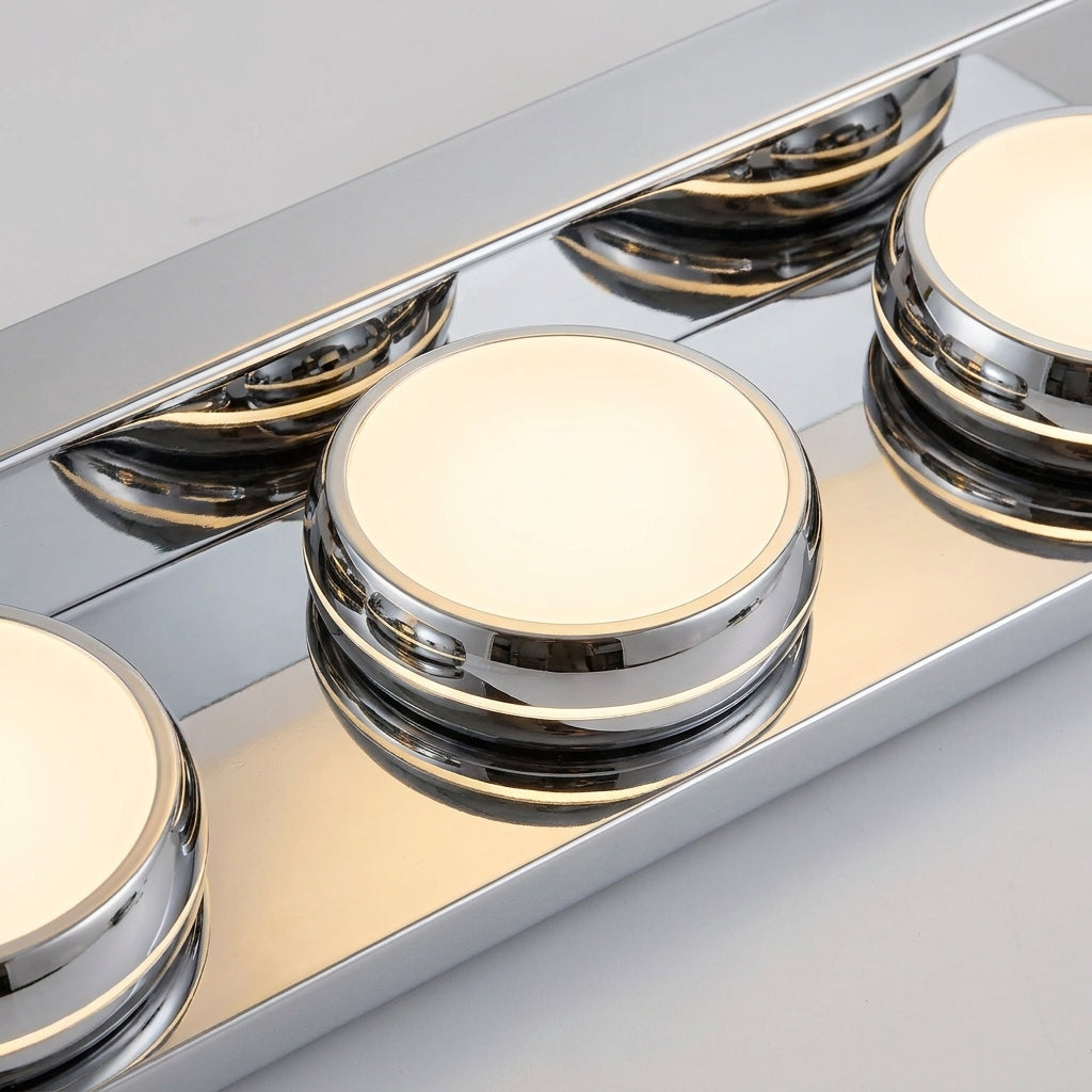Chrome 3-Light Integrated LED Bathroom Vanity Light