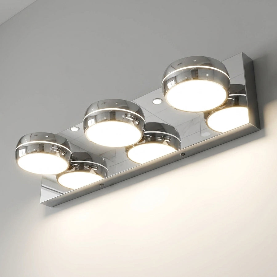Chrome 3-Light Integrated LED Bathroom Vanity Light