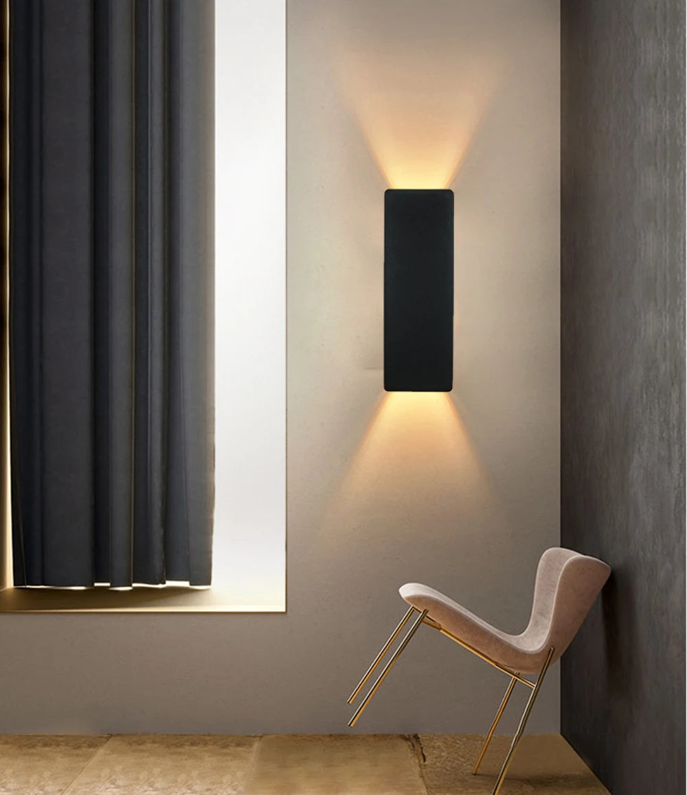 Rectangular Up & Down LED Wall Light