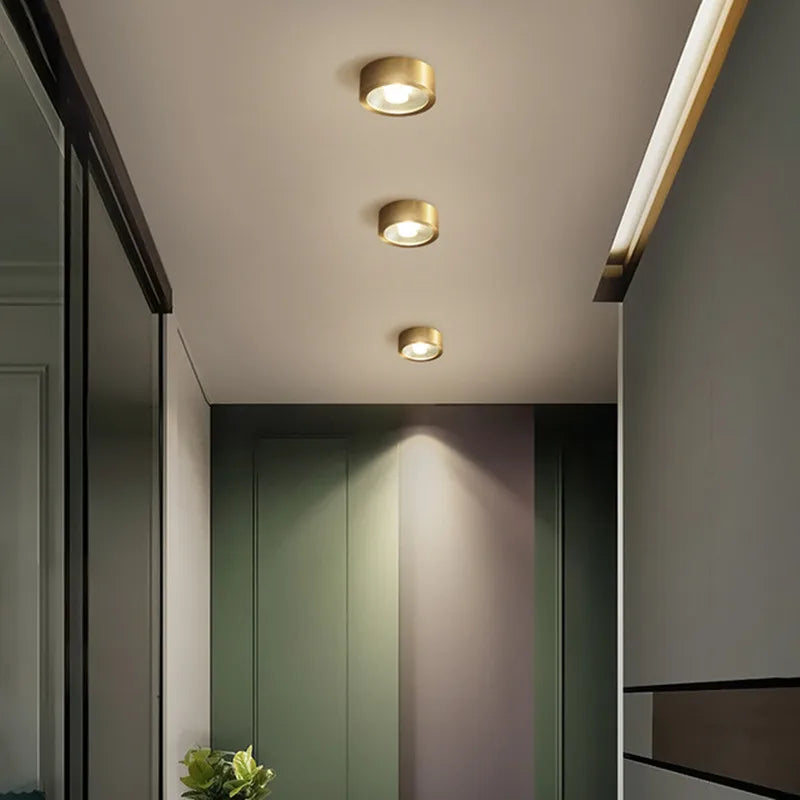 Copper Cylinder Surface-Mount Spotlight