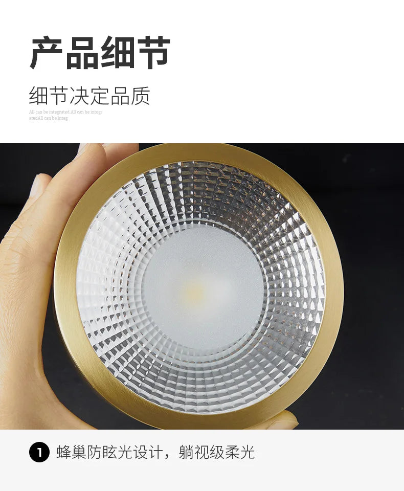 Copper Cylinder Surface-Mount Spotlight