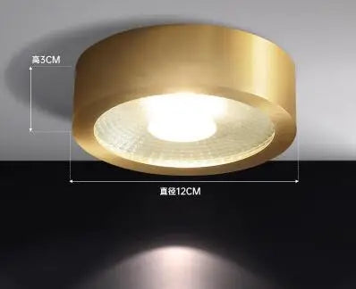 Copper Cylinder Surface-Mount Spotlight