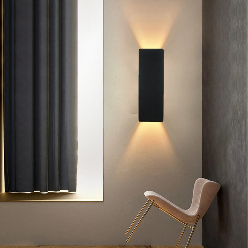 Rectangular Up & Down LED Wall Light