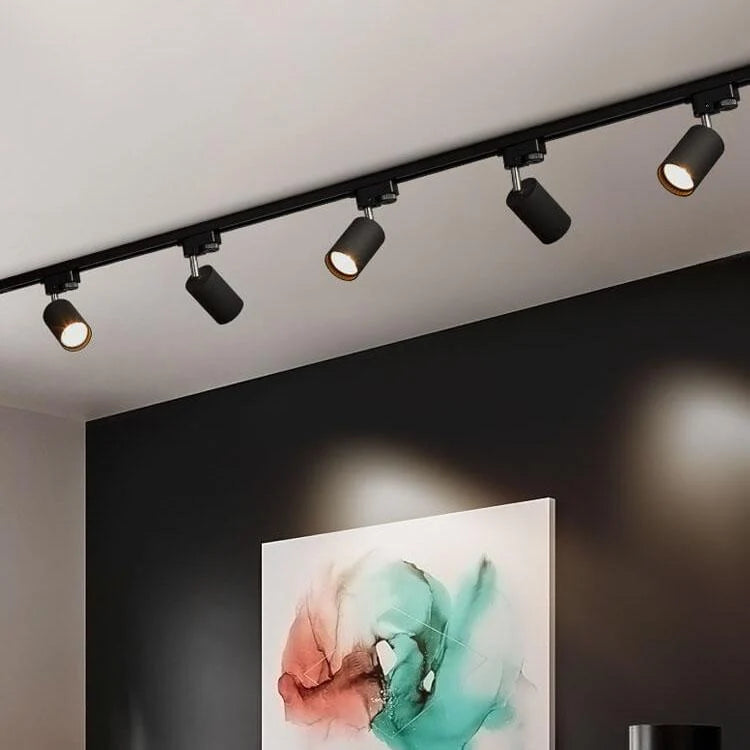 Modern Adjustable Track Tubular Spotlight System LED Flush Mount Lighting