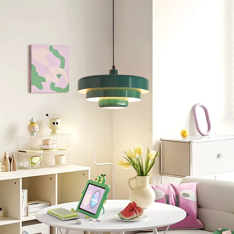 Layered Metal Dome Pendant Light