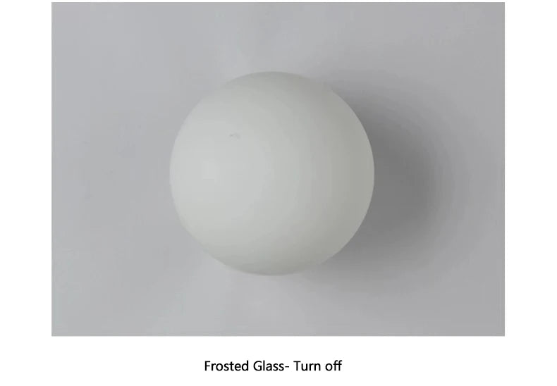 Opal Glass Globe Wall Sconce