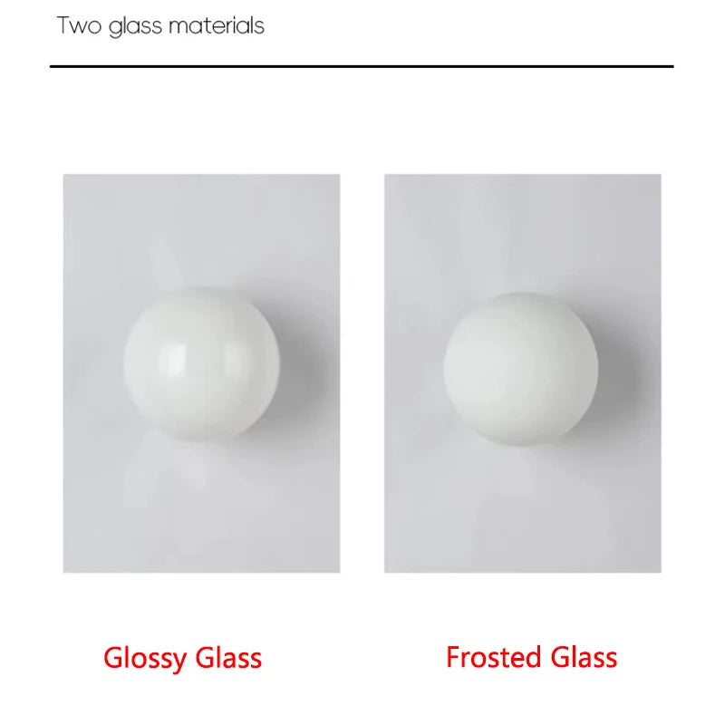 Opal Glass Globe Wall Sconce