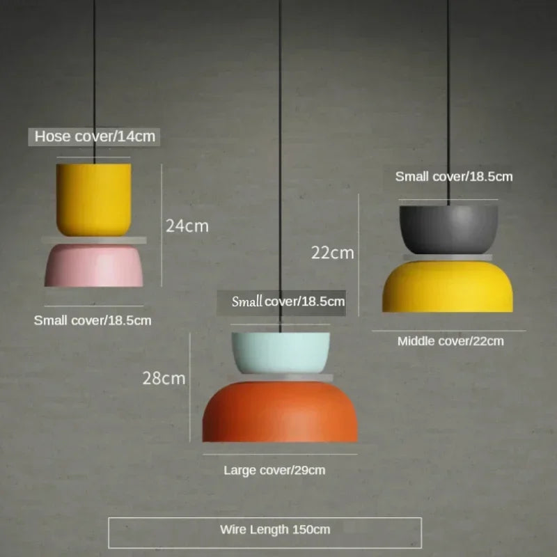 Two-Tone Macaron Pendant Light