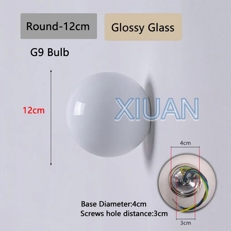 Opal Glass Globe Wall Sconce