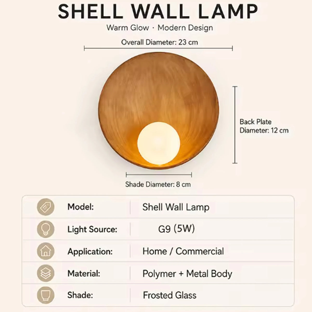 Wabi-Sabi Resin Globe Wall Sconce