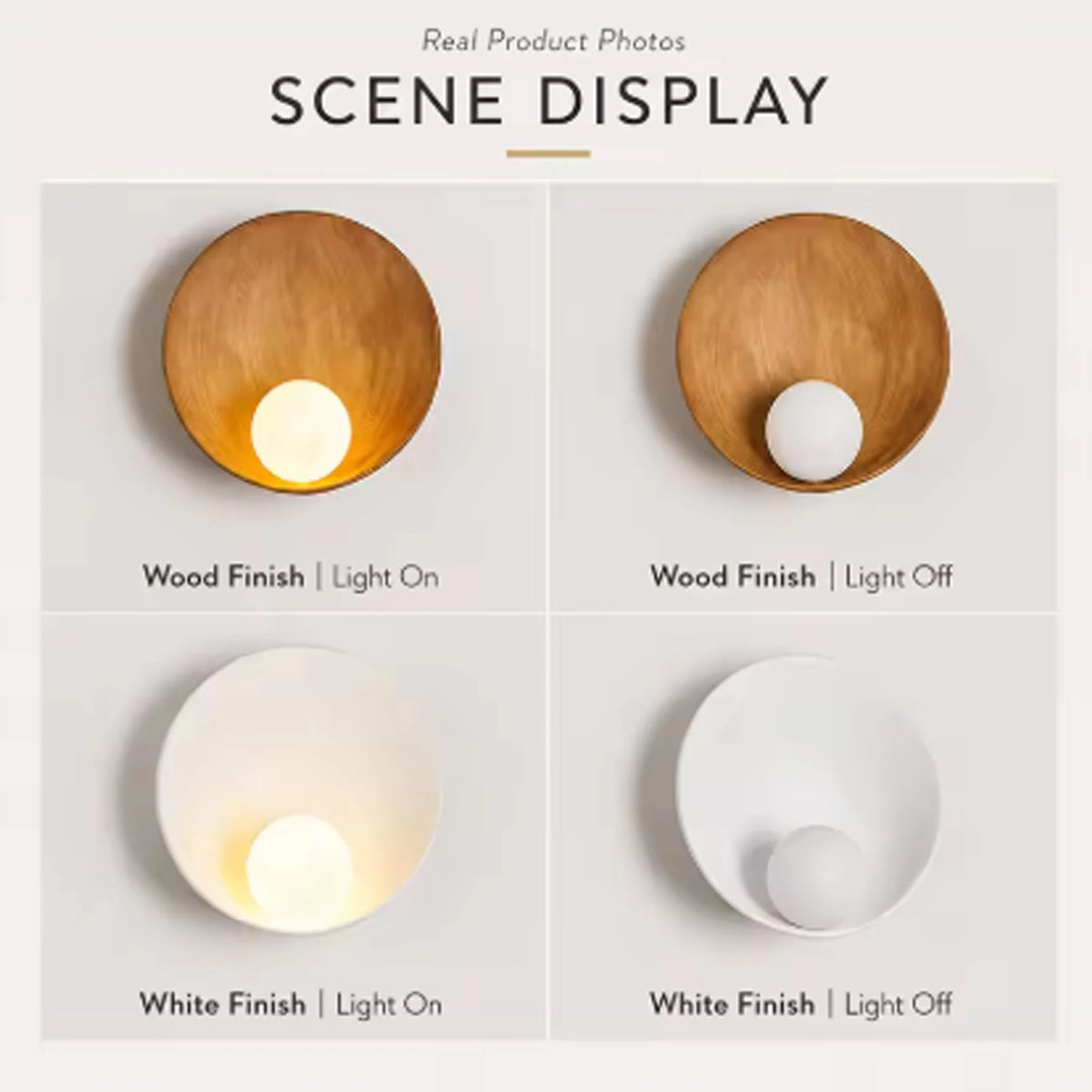 Wabi-Sabi Resin Globe Wall Sconce