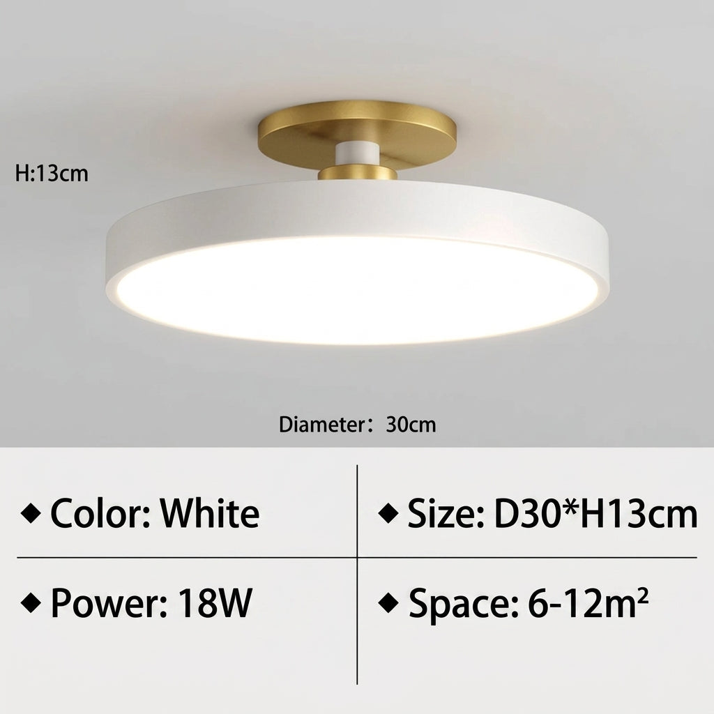 White D30cm ceiling light specifications