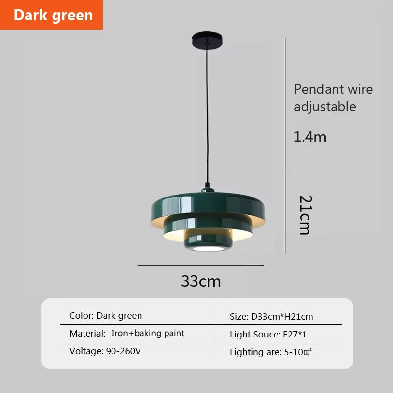 Layered Metal Dome Pendant Light