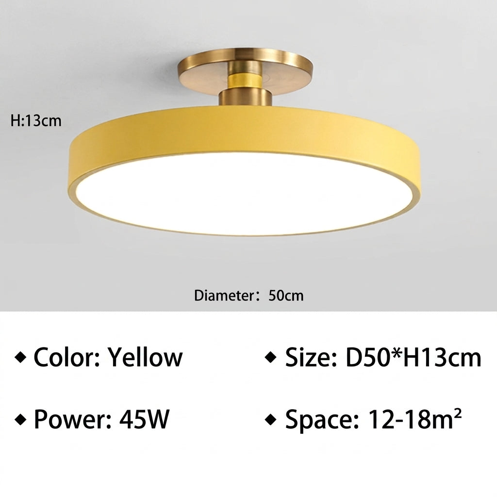 Yellow D50cm ceiling light specifications