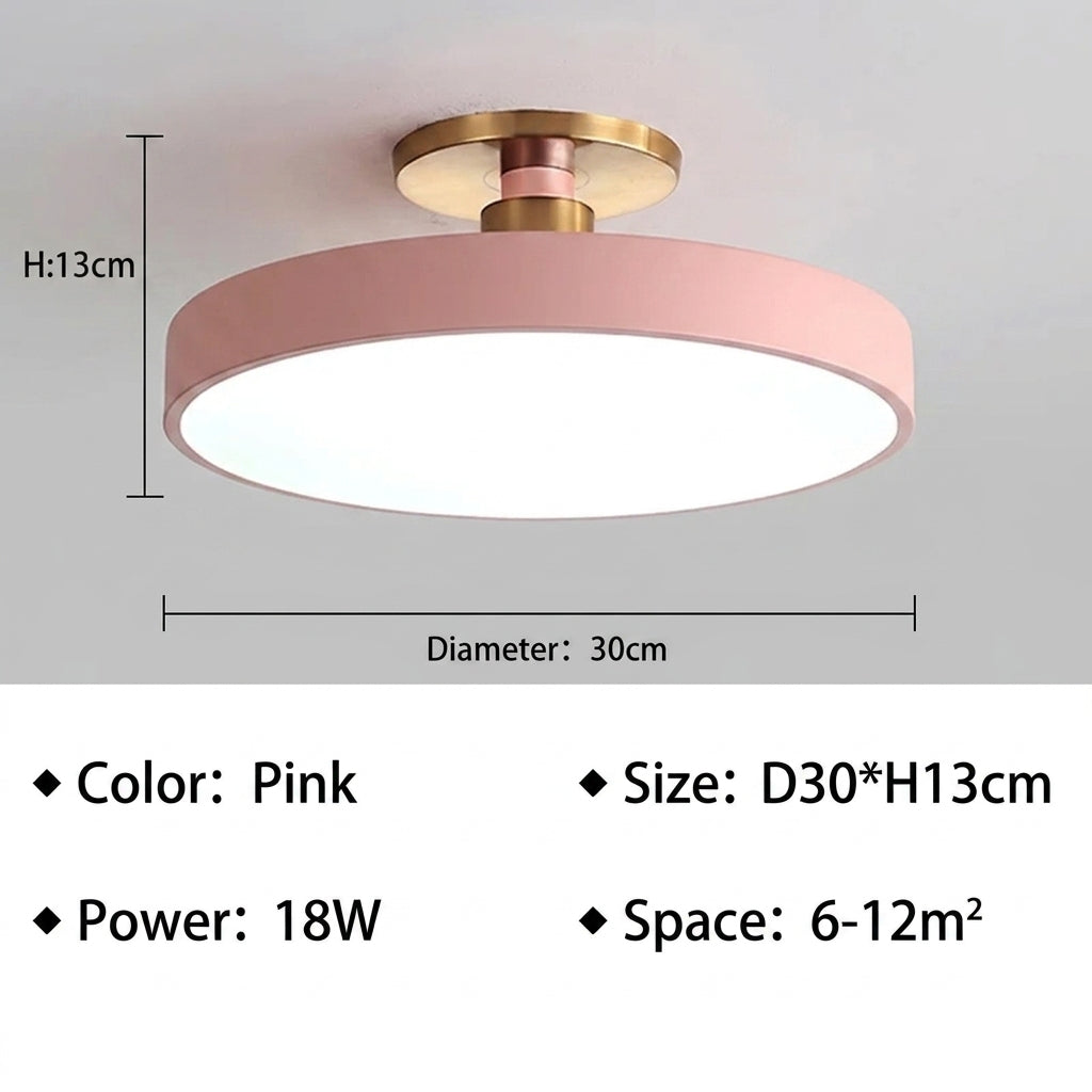 Pink D30cm ceiling light specifications