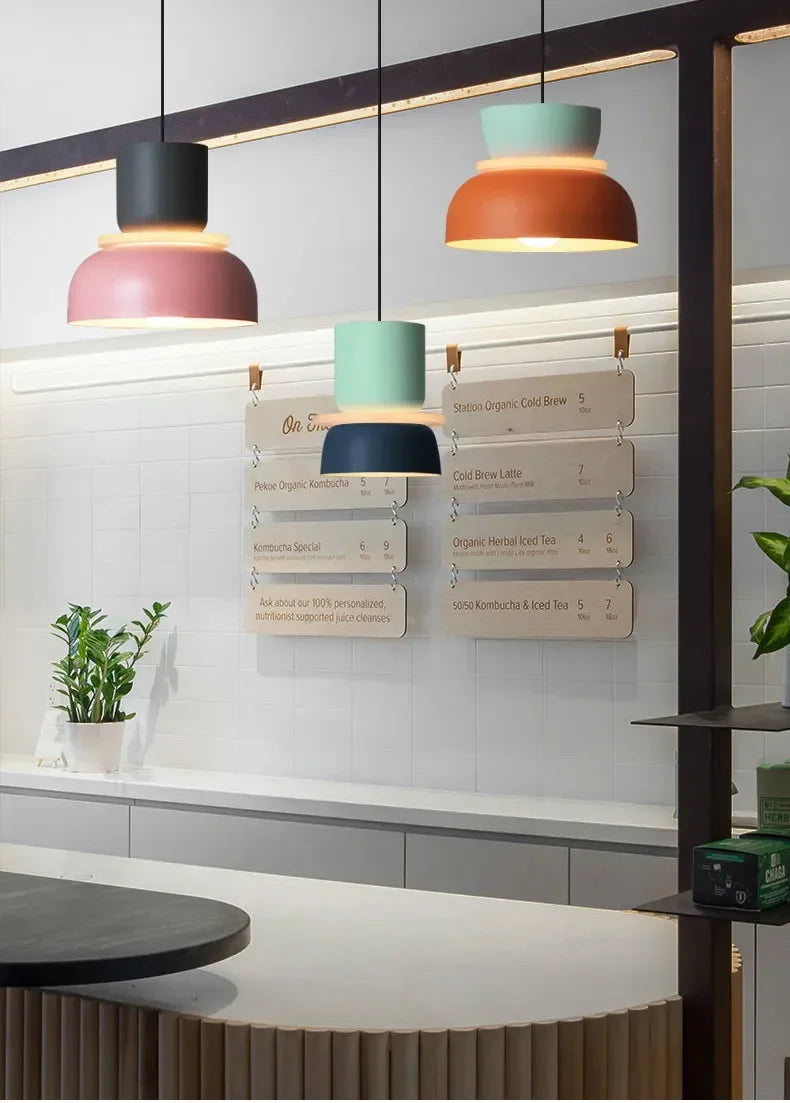 Two-Tone Macaron Pendant Light