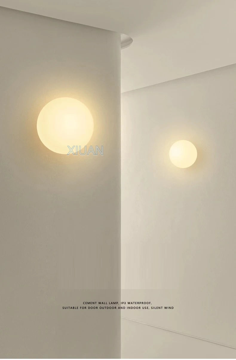 Opal Glass Globe Wall Sconce