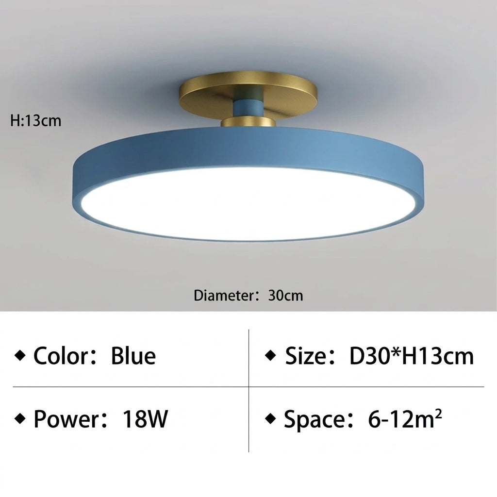 Blue D30cm ceiling light specifications