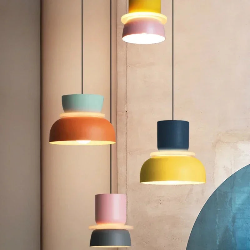 Two-Tone Macaron Pendant Light