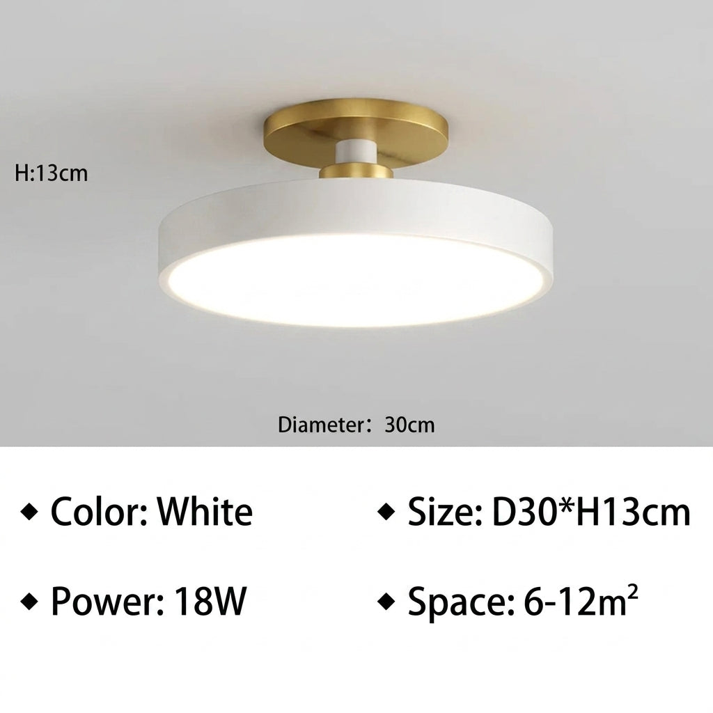 White D30cm ceiling light specifications