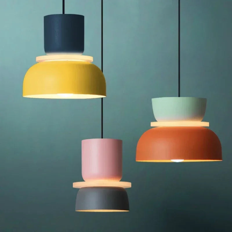 Two-Tone Macaron Pendant Light