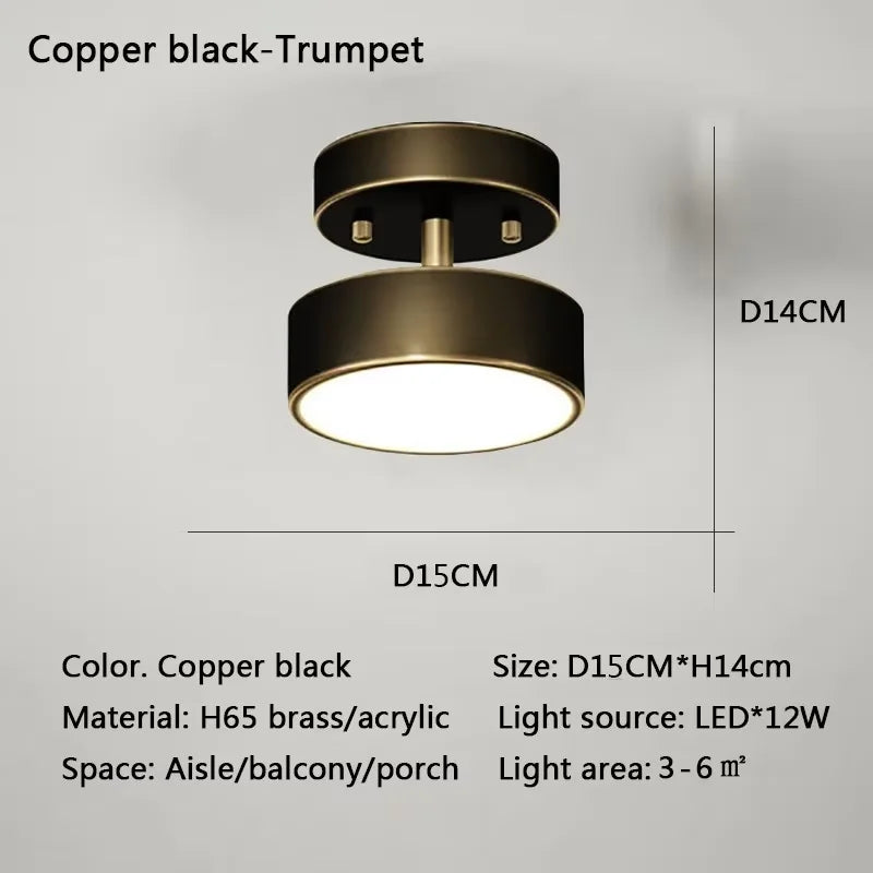Round Metal LED Flush Mount