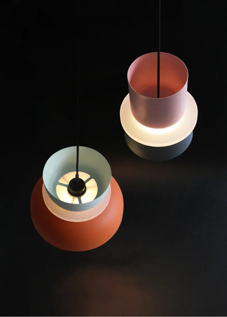 Two-Tone Macaron Pendant Light