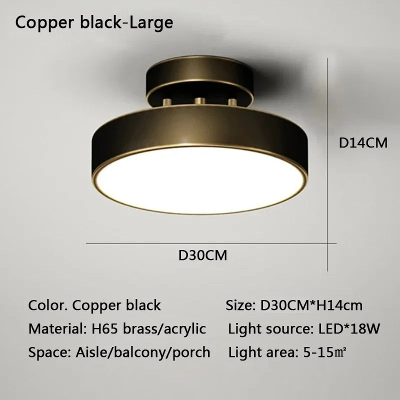 Round Metal LED Flush Mount