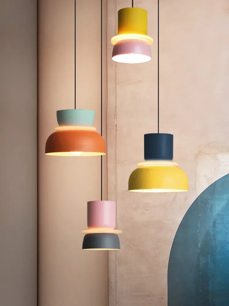 Two-Tone Macaron Pendant Light