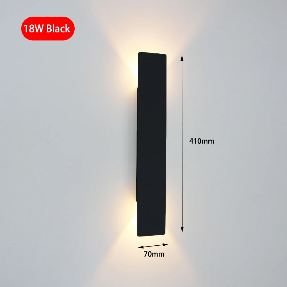 Rectangular Up & Down LED Wall Light