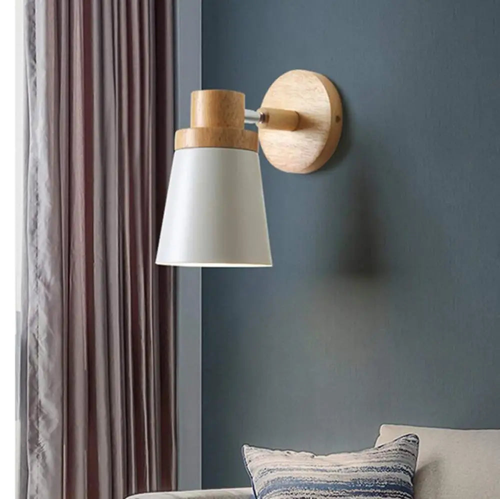 Adjustable Wood & Metal Wall Sconce