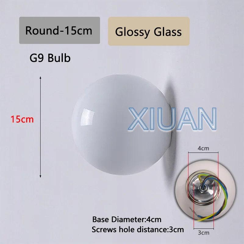 Opal Glass Globe Wall Sconce