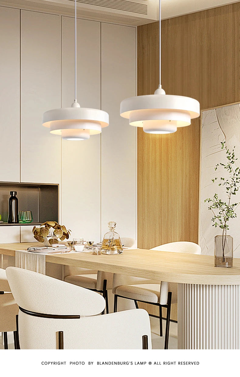 Layered Metal Dome Pendant Light