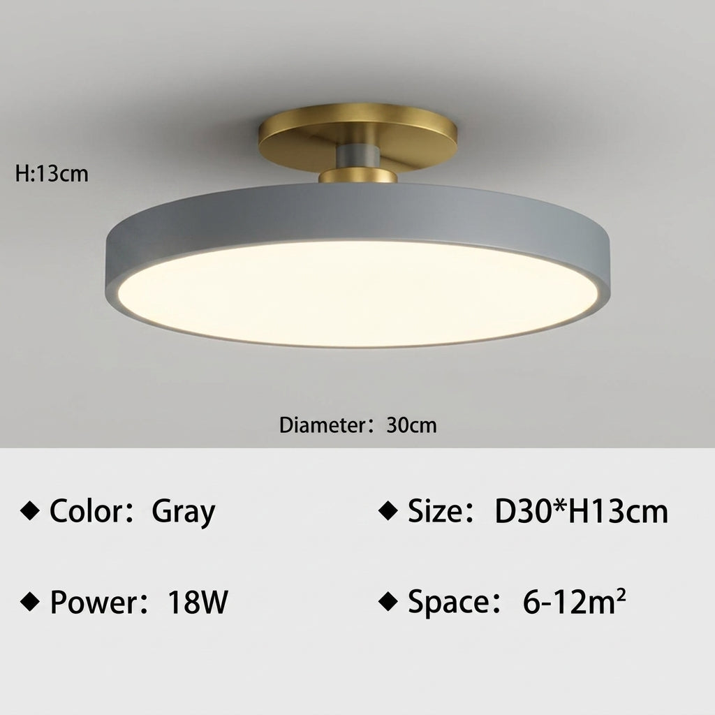 Gray D30cm ceiling light specifications